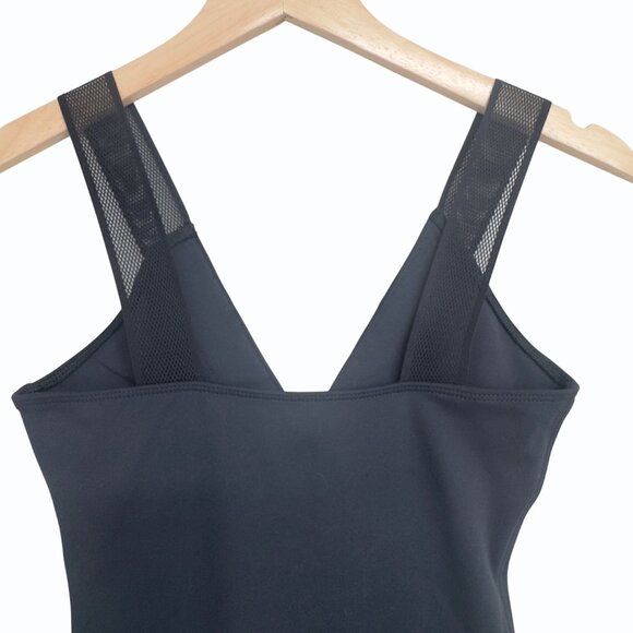 Heroine Sport Racing Bodysuit Womens XS Deep V Mesh Black Workout Swim‎ Capsule - Picture 5 of 11